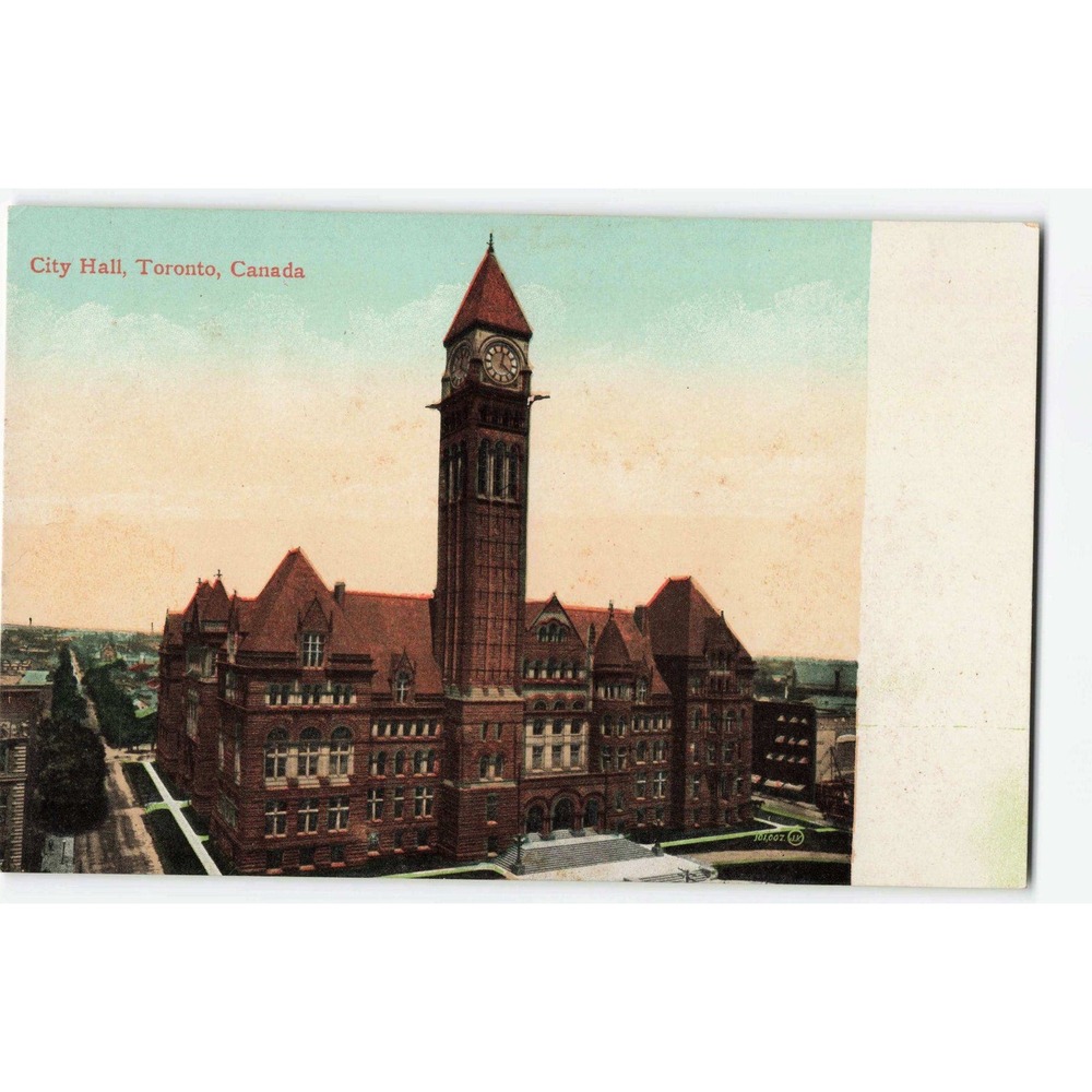 Toronto Canada Old City Hall RPPC Postcard c1910 Divided Back Vintage
